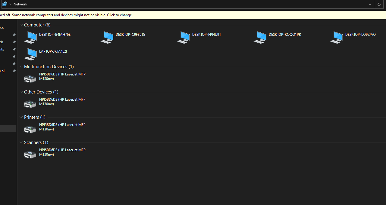 máy tính không vào được mạng LAN