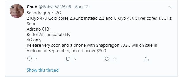 Snapdragon 732G
