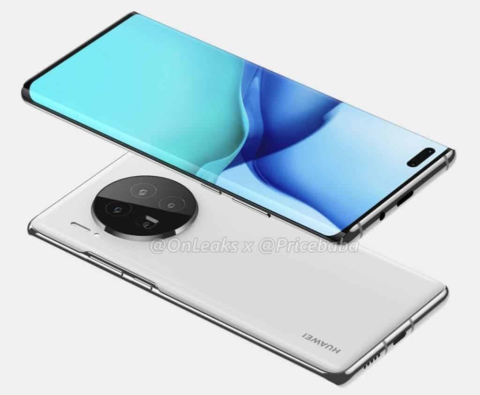 Ảnh render Huawei Mate 40 Pro