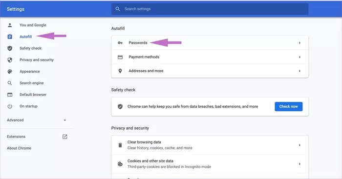 xóa mật khẩu lưu google chrome