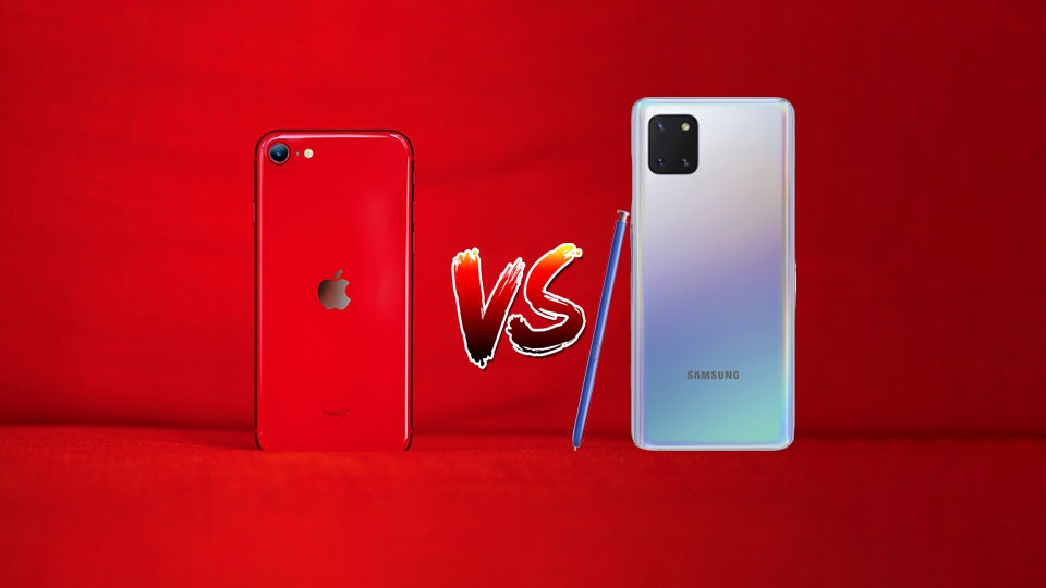 iPhone SE 2020 vs Samsung Galaxy Note 10 Lite