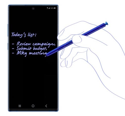 thủ thuật bút S-pen trên Galaxy Note 20