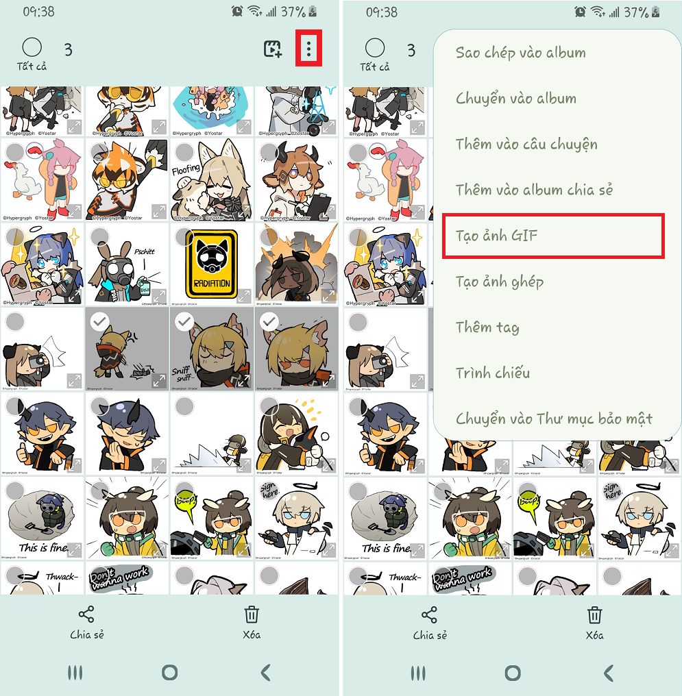 ghép ảnh thành ảnh động