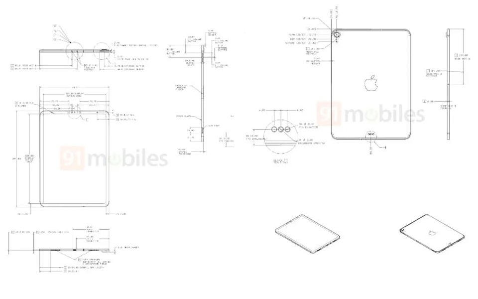Sơ đồ thiết kế iPad 2020