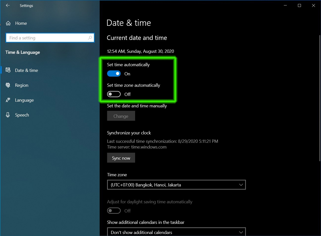 Cách chỉnh giờ Windows 10 03 Cách chỉnh giờ trên Windows 10 - ảnh 4