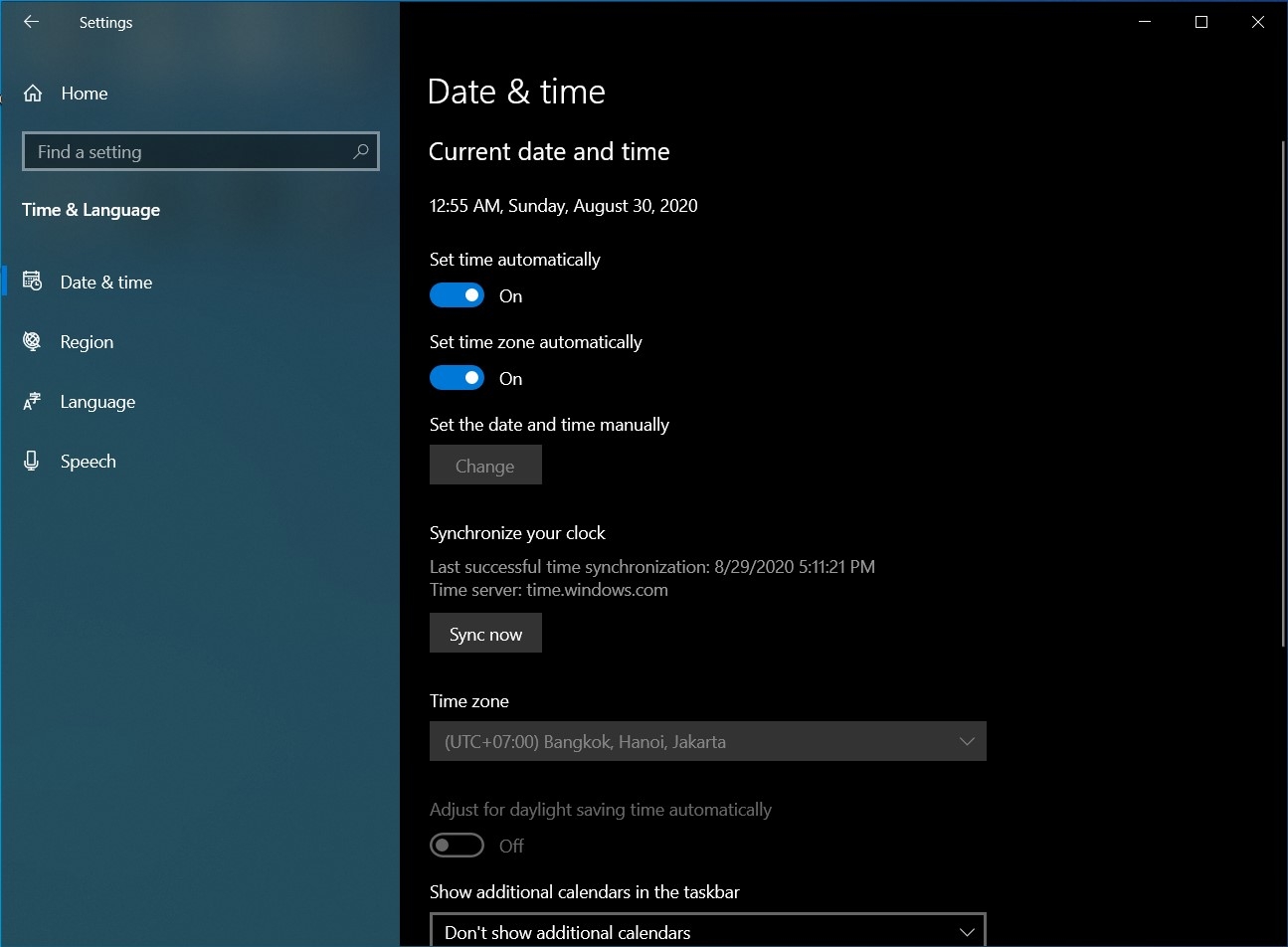 Cách chỉnh giờ Windows 10 04 Cách chỉnh giờ trên Windows 10 - ảnh 5