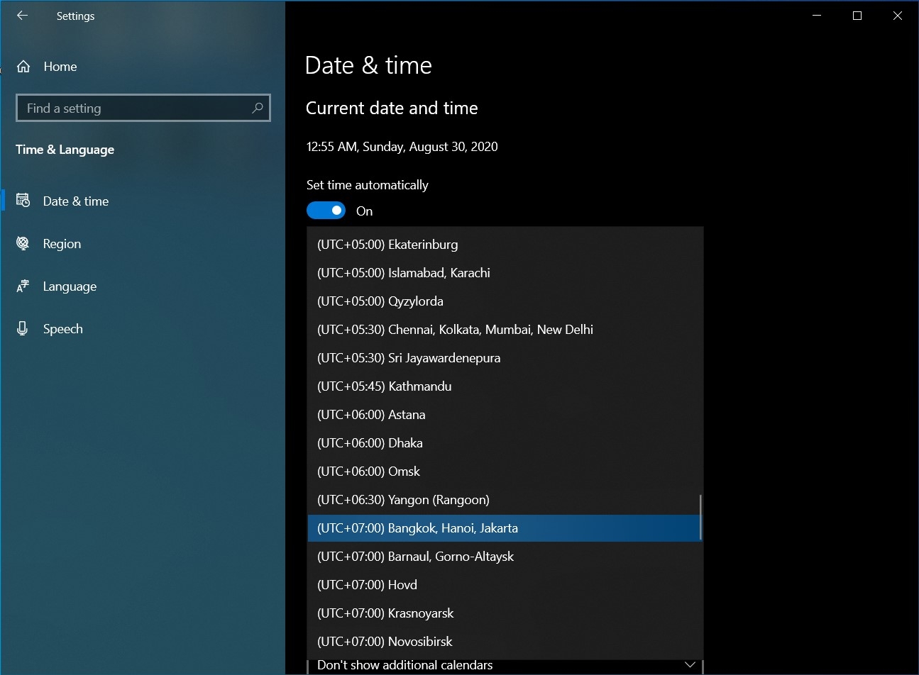 Cách chỉnh giờ Windows 10 05 Cách chỉnh giờ trên Windows 10 - ảnh 6