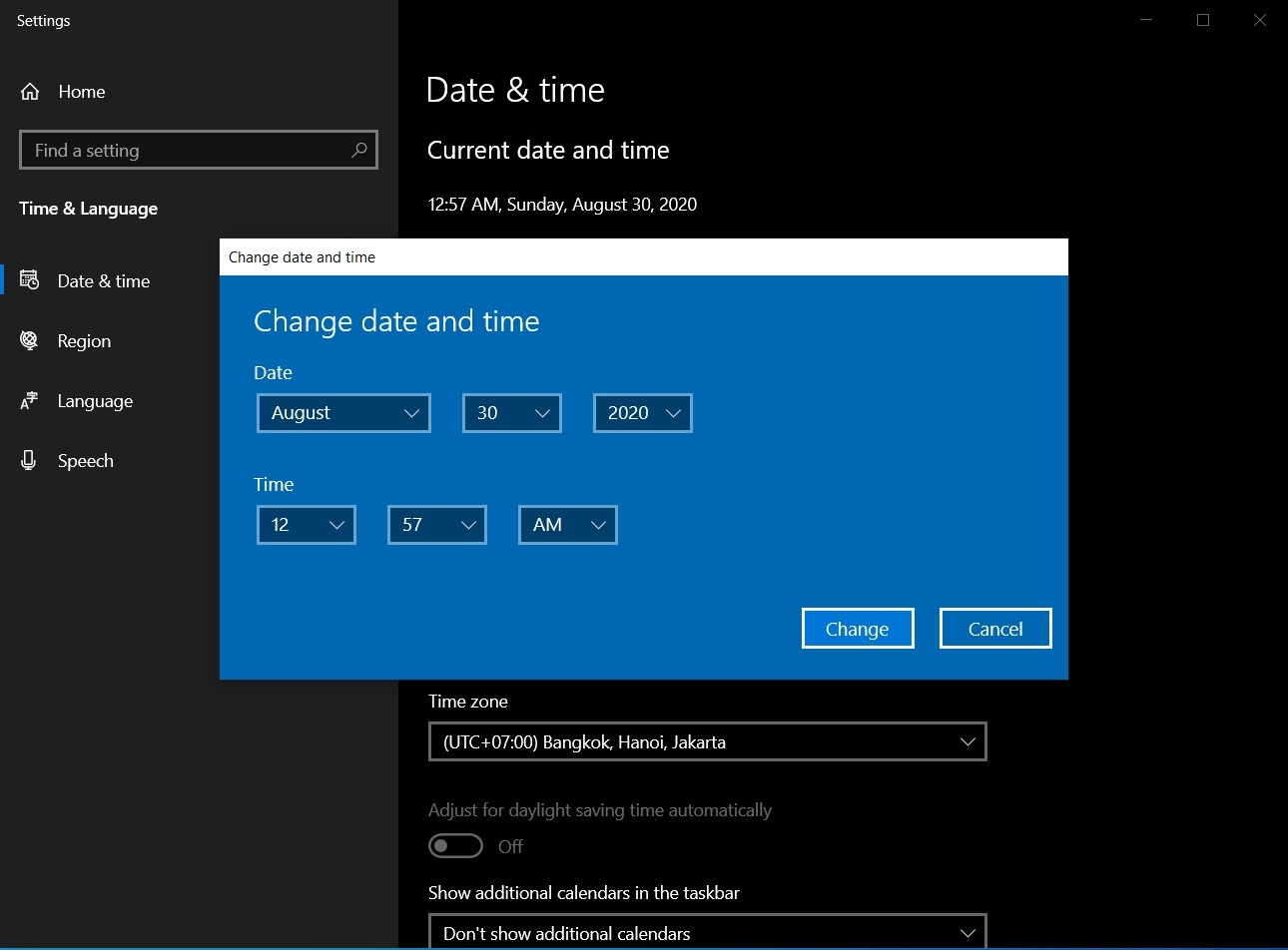 Cách chỉnh giờ Windows 10 07 Cách chỉnh giờ trên Windows 10 - ảnh 8