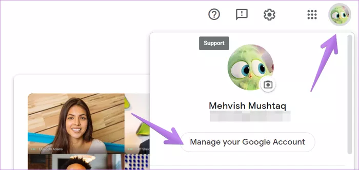 đổi tên và ảnh google meet