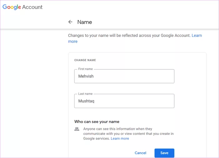 đổi tên và ảnh google meet