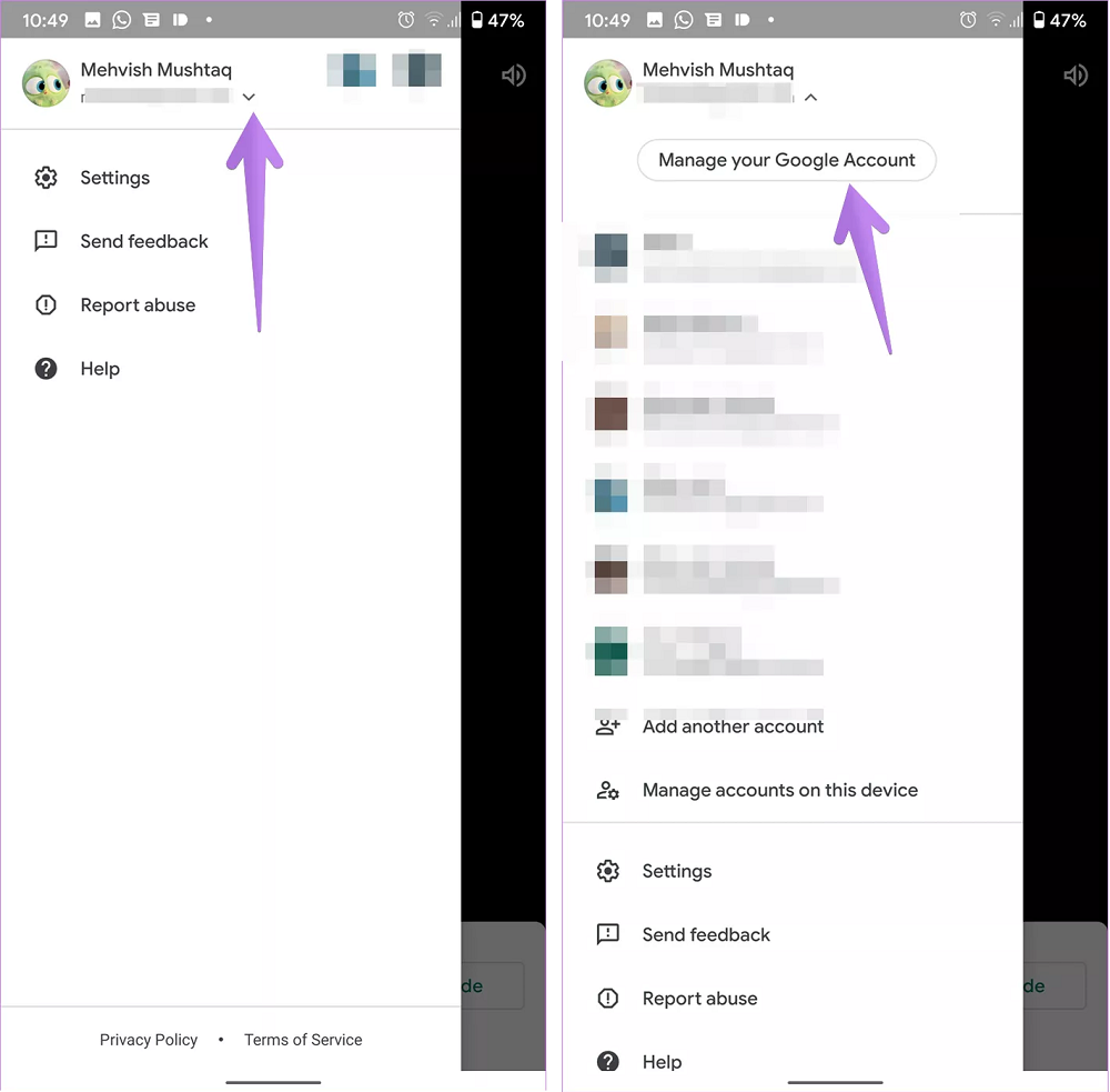 đổi tên và ảnh google meet