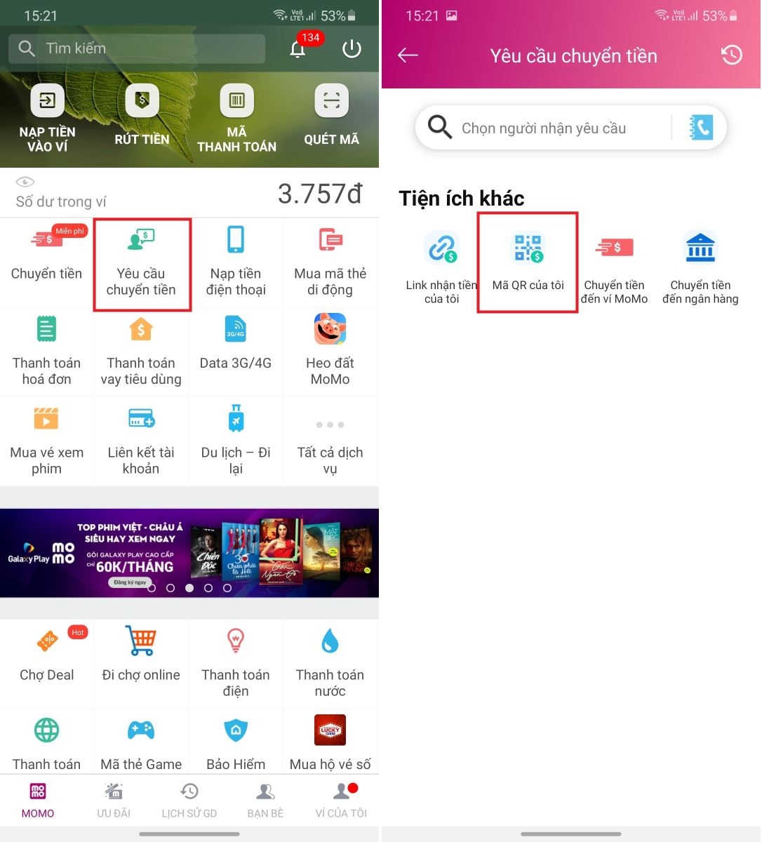 Hướng dẫn nạp tiền vào ví MoMo tại FPT Shop theo hai cách đơn giản 2