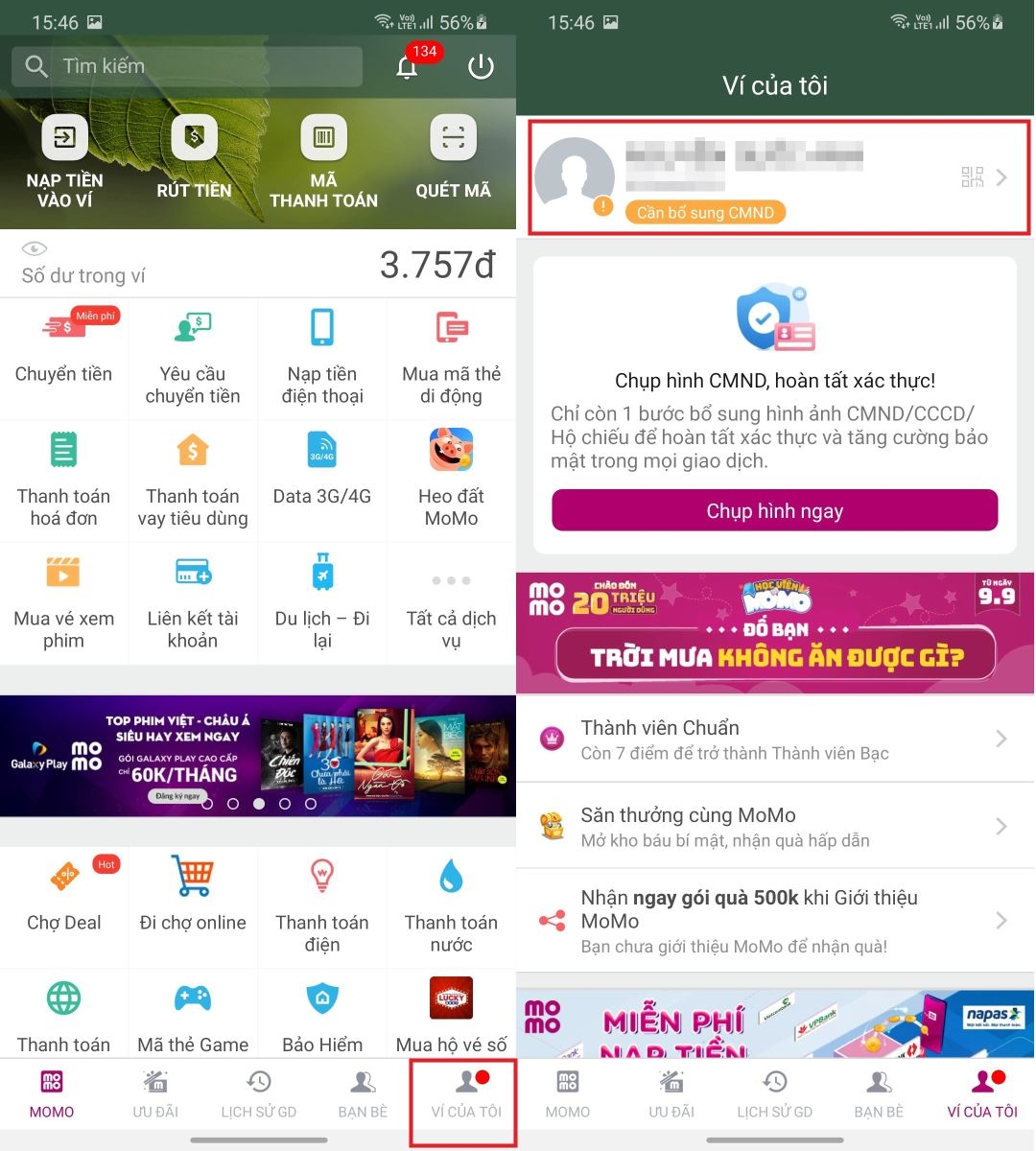 Hướng dẫn nạp tiền vào ví MoMo tại FPT Shop theo hai cách đơn giản 5
