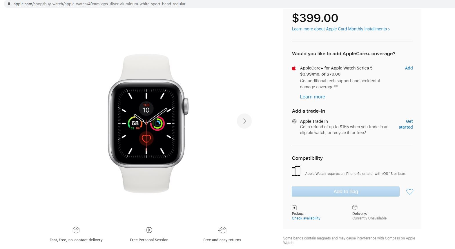 Apple Watch Series 5 đã ngừng bán, Apple Watch 6 ra mắt