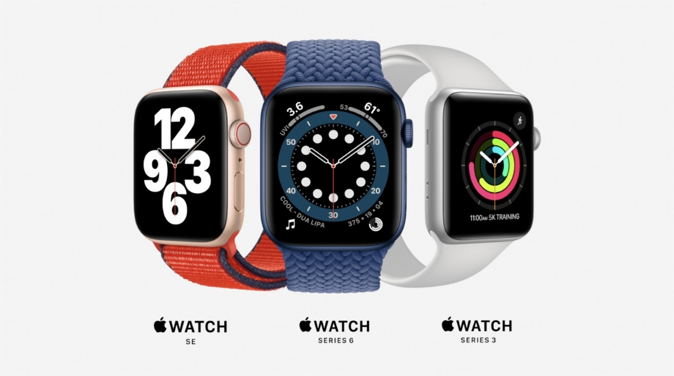 Apple Watch SE, Apple Watch Series 6 và Apple Watch Series 3