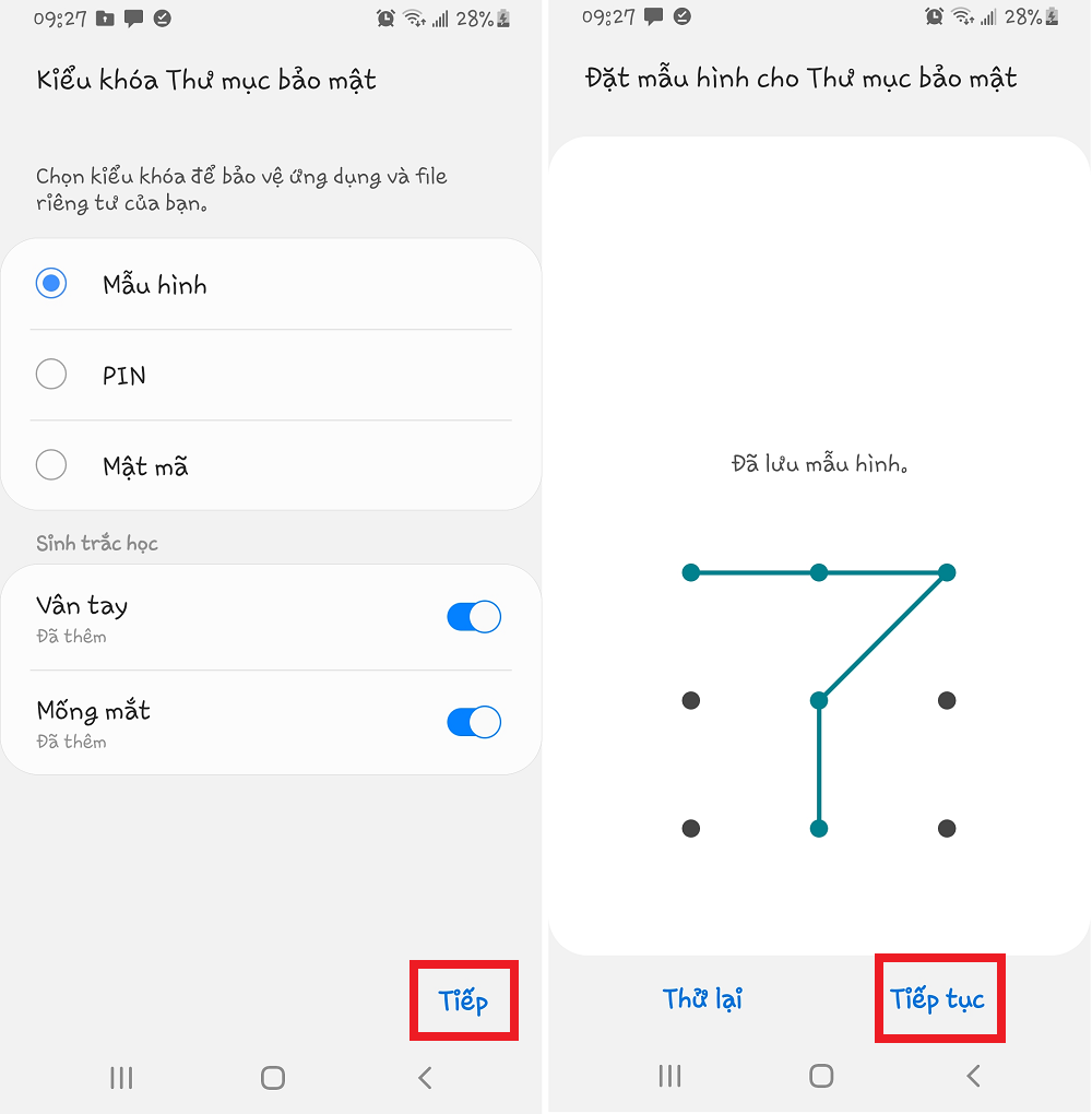 thiết lập thư mục bảo mật samsung - hình 7