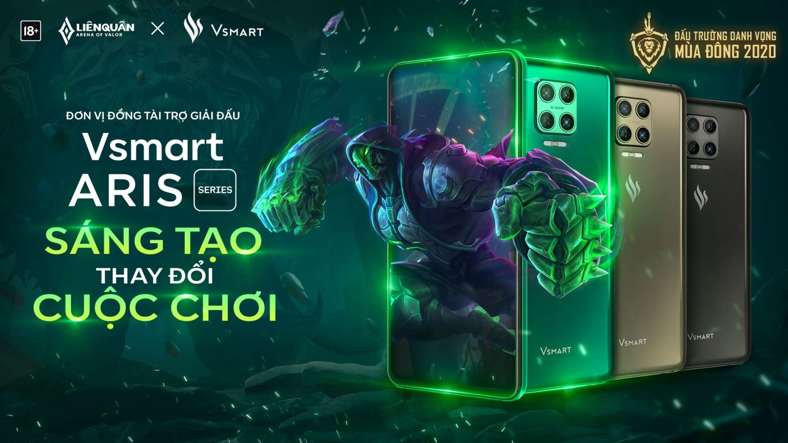Vsmart tham gia tài trợ Đấu trường danh vọng Liên quân Mobile