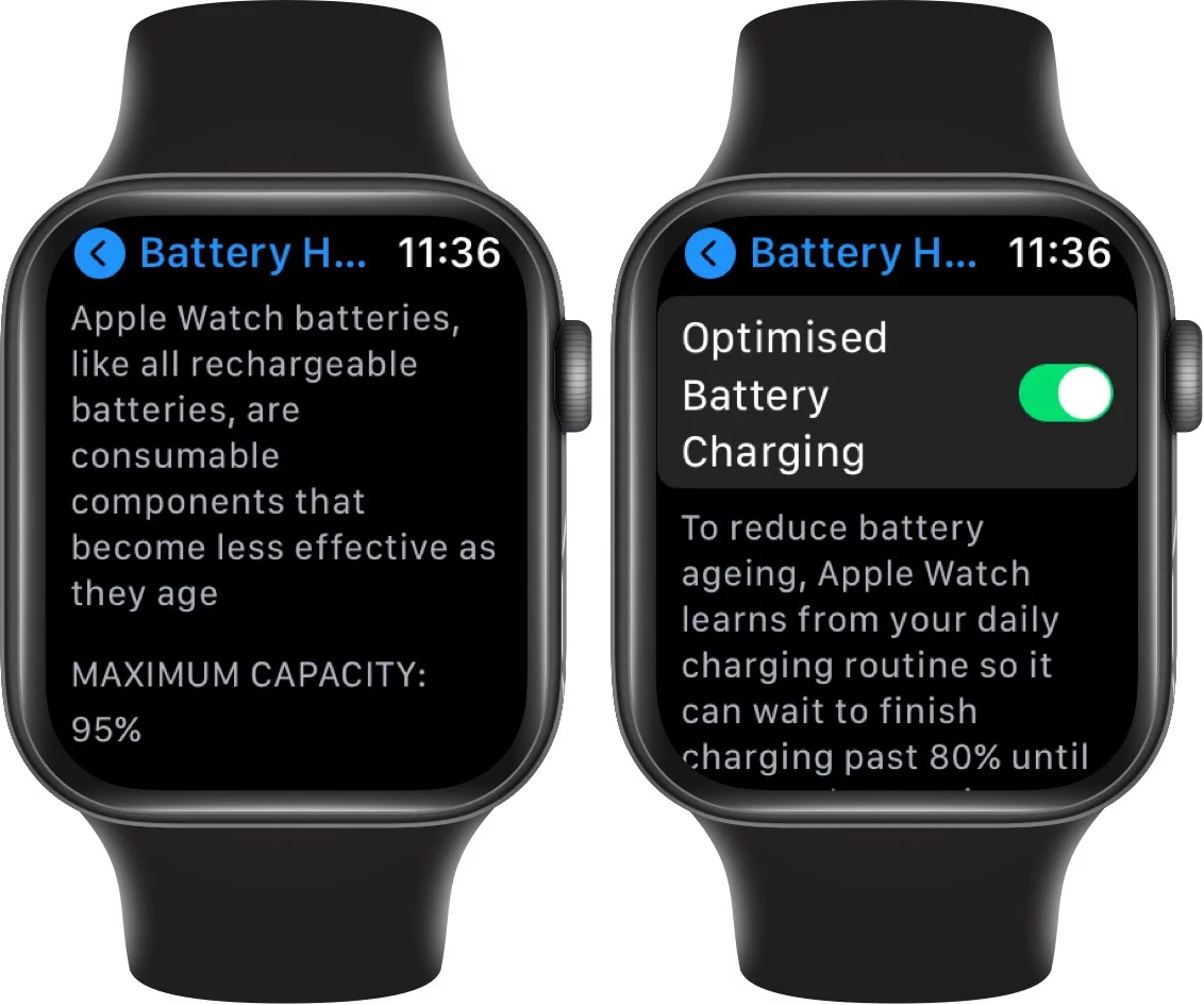 kiểm tra tình trạng pin trên watchos 7 - hình 4