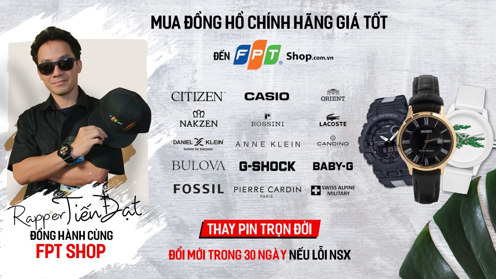 rapper Tiến Đạt hợp tác FPT Shop