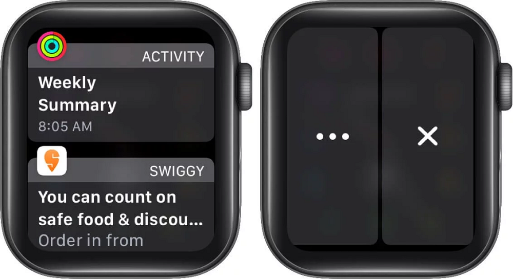 cách tắt dấu chấm đỏ trên màn hình apple watch