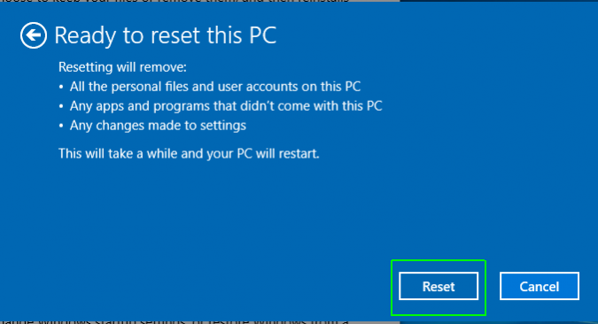 Hướng dẫn reset Windows 10 về trạng thái ban đầu 09