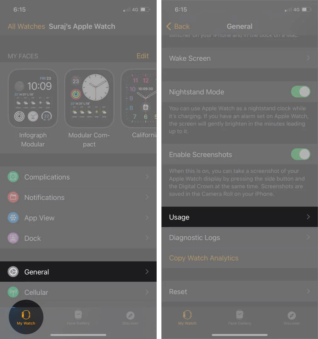 xóa file cập nhật apple watch