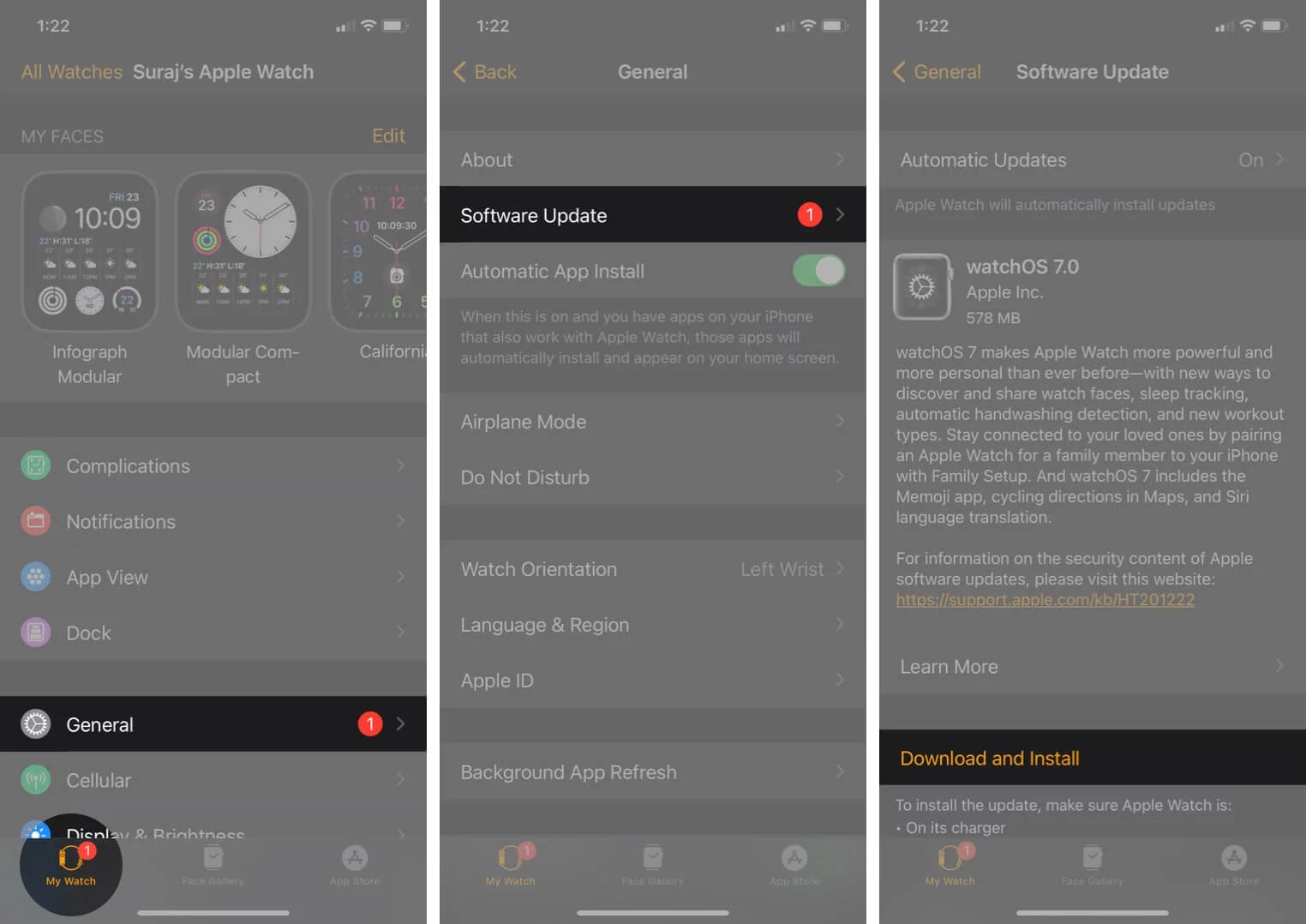 xóa file cập nhật apple watch