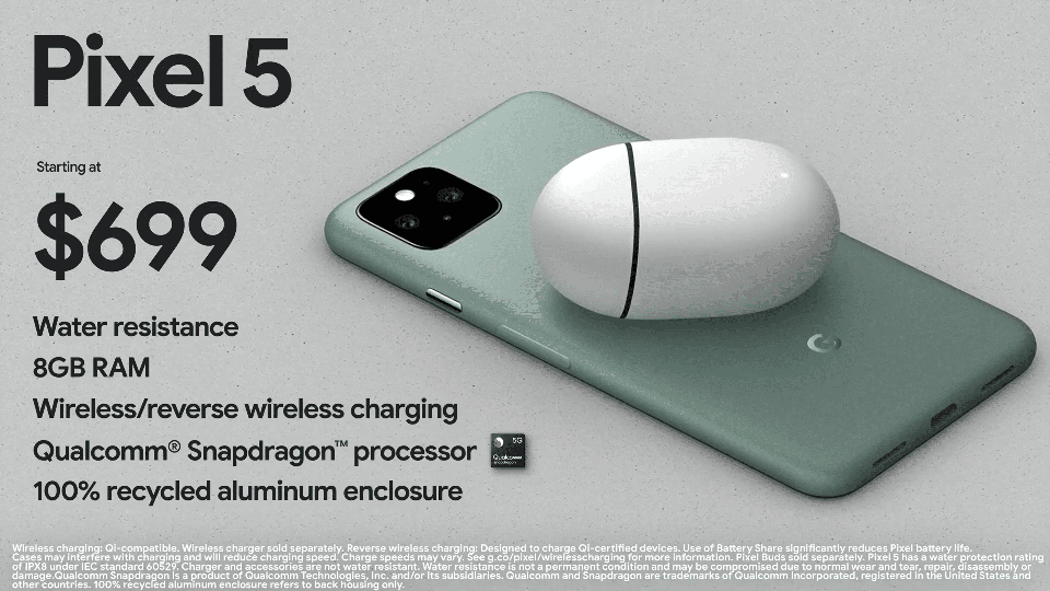 Thông tin Google Pixel 5 và Pixel 4a 5G (ảnh 2)