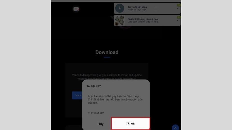 Cách tải YouTube Vanced APK (2)