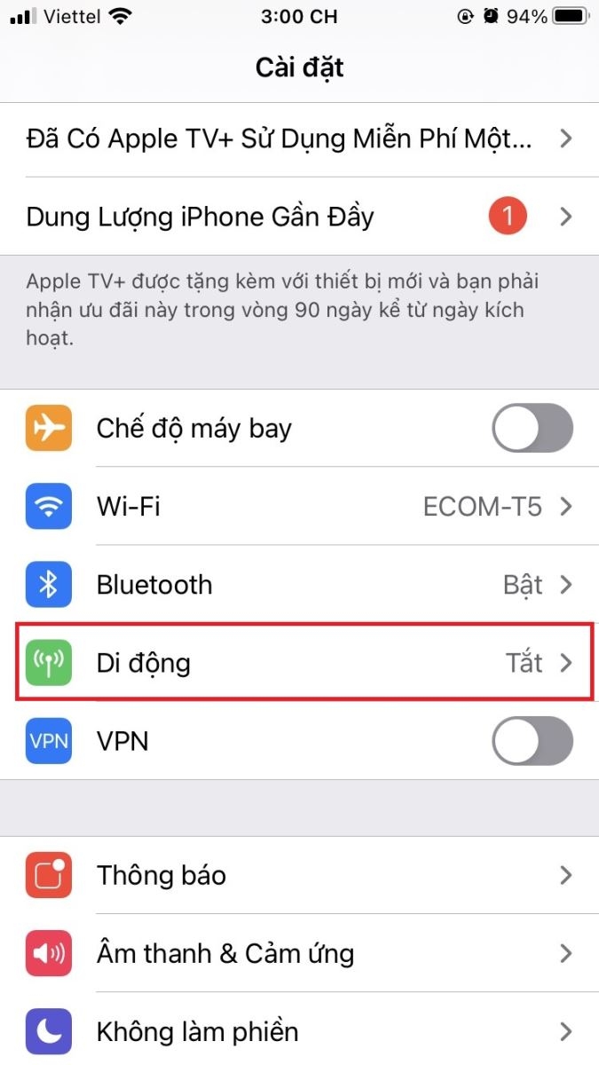 Cách bật 4G cho iPhone chỉ với vài thao tác đơn giản 3