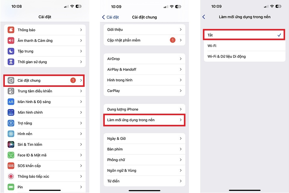Cách tiết kiệm pin iPhone 9