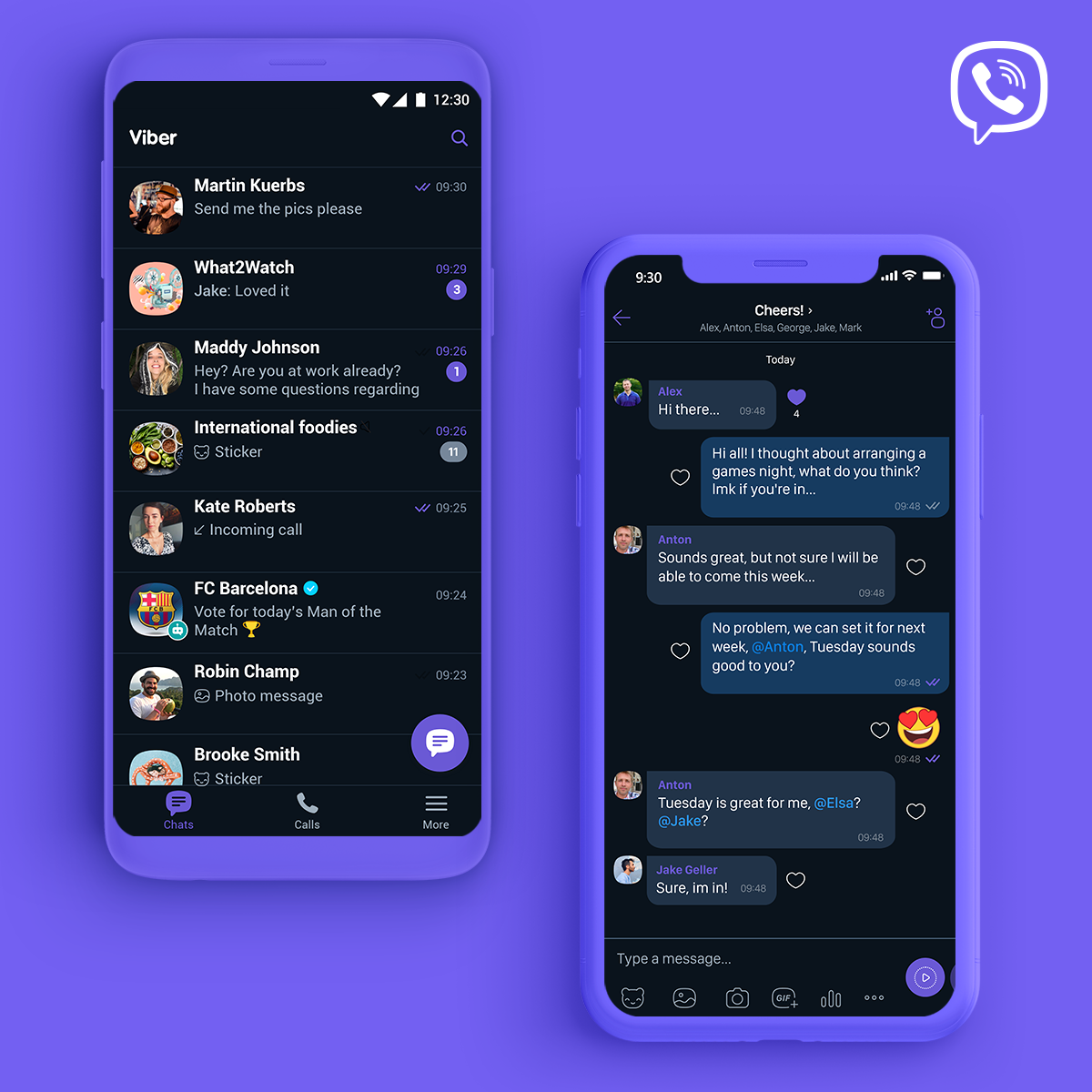 Viber Dark mode