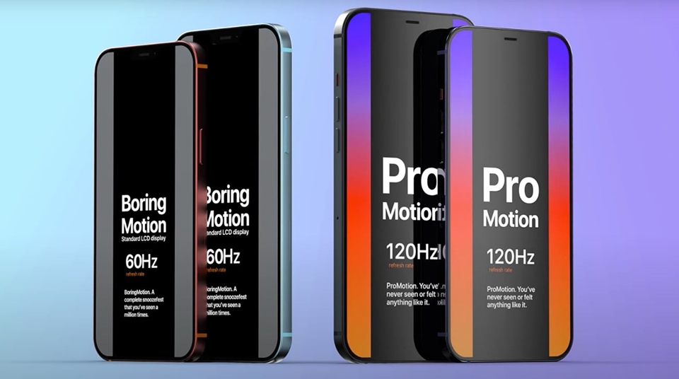 iPhone 12 màn hình 120Hz