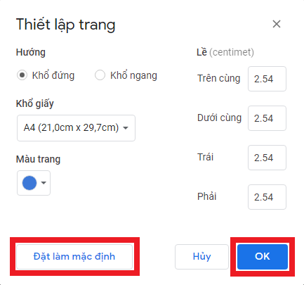đổi màu nền google docs phiên bản web - hình 6