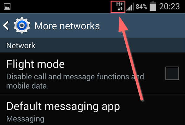 Phải làm sao khi mạng 4G hiện chữ H+ hoặc chữ E? 1