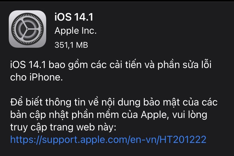 iOS 14.1 iOS 14.1