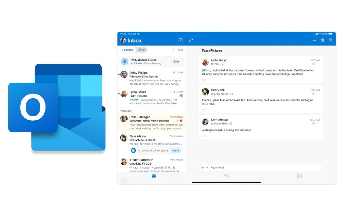 Microsoft Outlook cho iPad