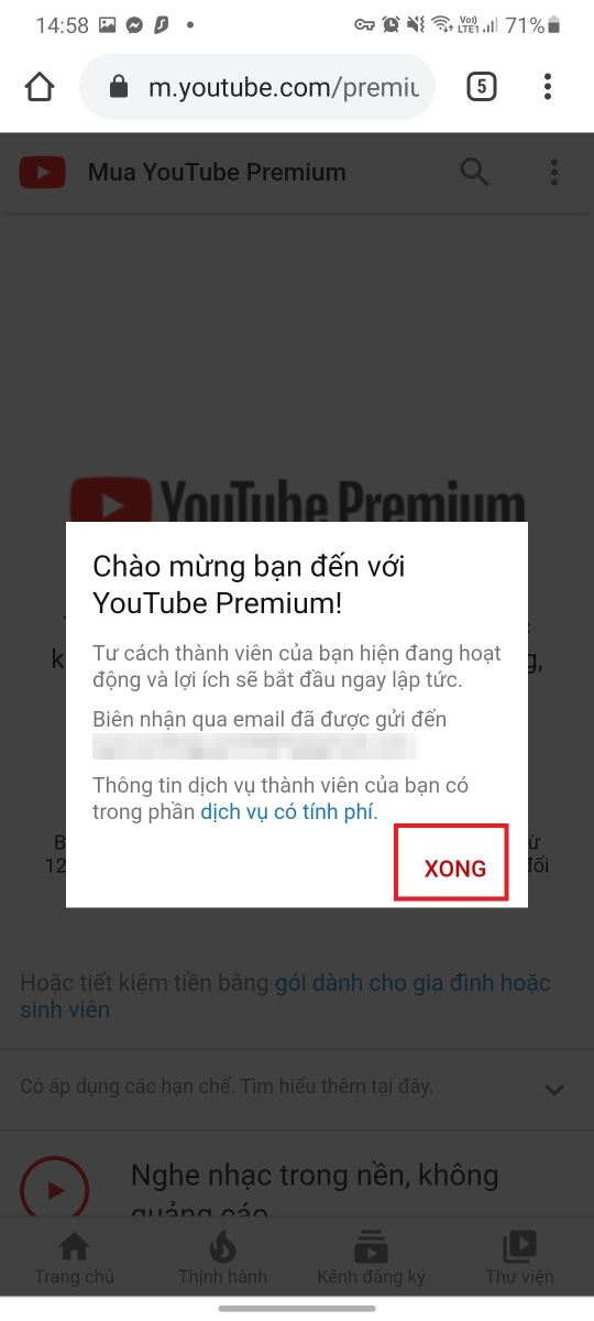 Mẹo đơn giản giúp bạn nhận 4 tháng YouTube Premium hoàn toàn miễn phí 9