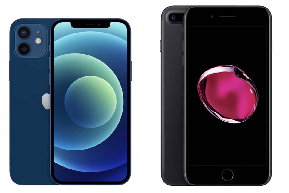 So sánh iPhone 12 và iPhone 7 Plus (ảnh 1) So sánh iPhone 12 và iPhone 7 Plus (ảnh 1)
