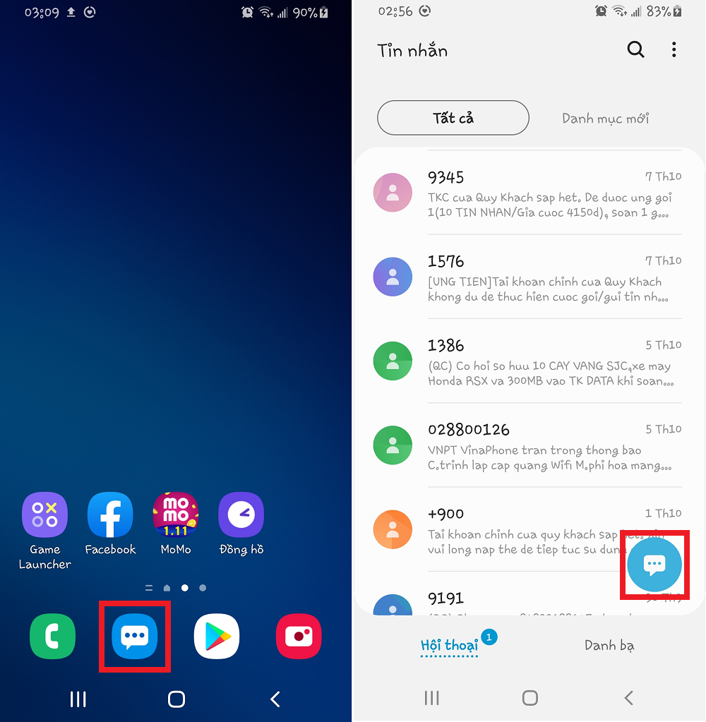 tạo tin nhắn nhóm trên samsung - hình 1