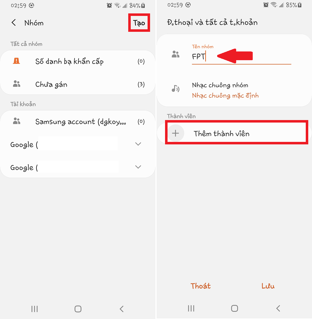tạo tin nhắn nhóm trên samsung - hình 5