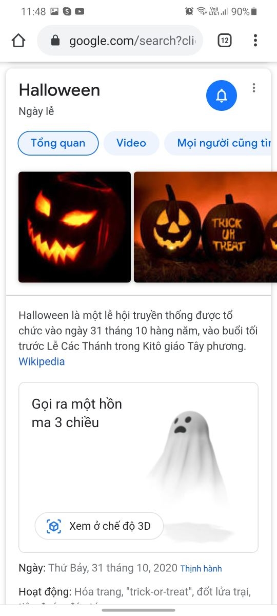 Rục rịch Halloween, Google cập nhật nhiều biểu tượng động vật 3D thú vị 3