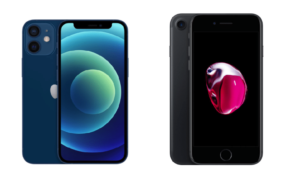 So sánh iPhone 12 mini và iPhone 7 (ảnh 1)