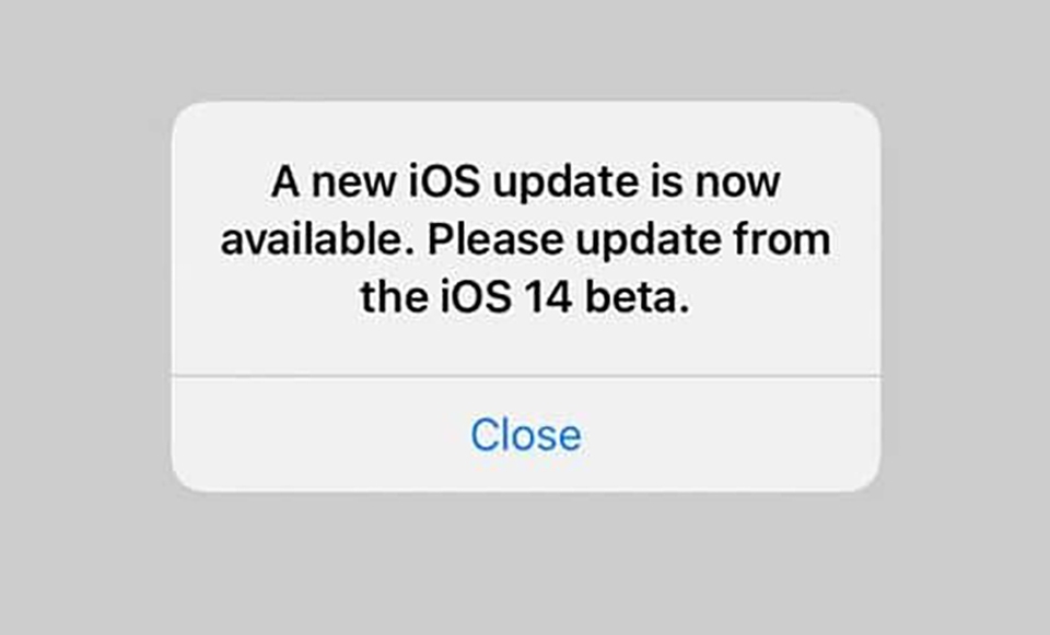 iOS 14.2 beta bị lỗi thông báo iOS 14.2 beta bị lỗi thông báo