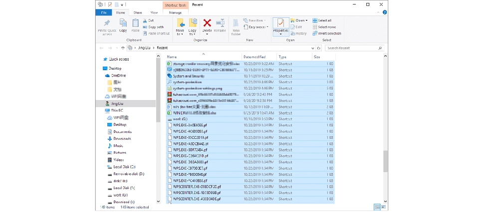 ổ cứng bị đầy bất thường