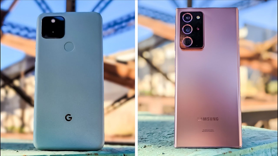Google Pixel 5 vs Samsung Galaxy Note 20 Ultra