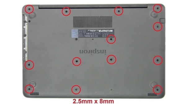 Hướng dẫn tháo pin laptop