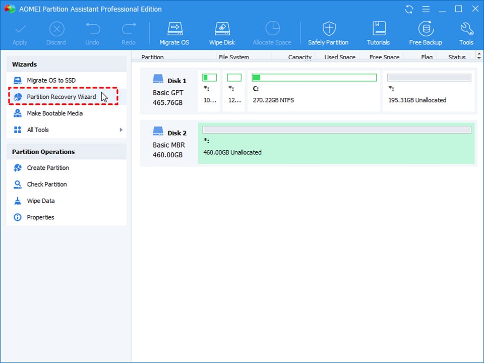 ổ cứng bị unallocated 7