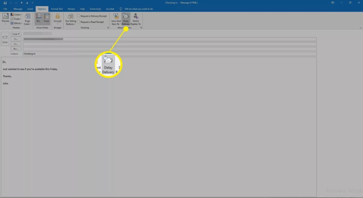 Hẹn giờ gửi mail trên Outlook