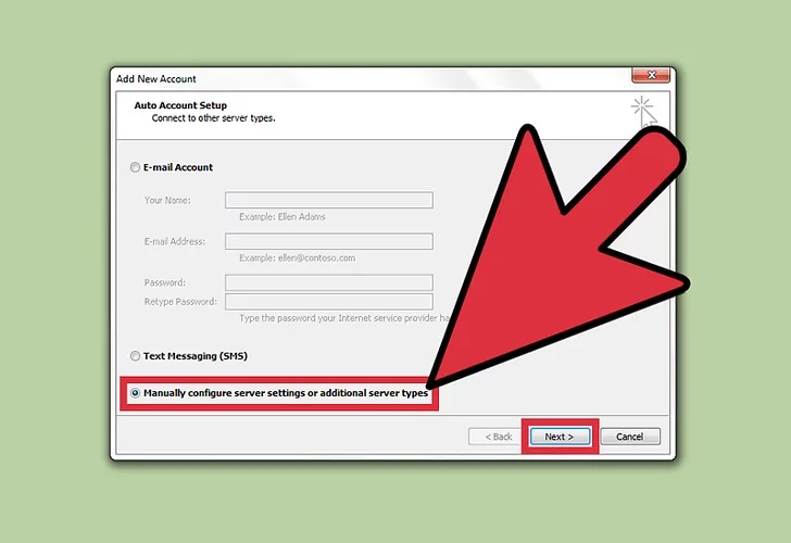 Cấu hình mail Outlook 2010